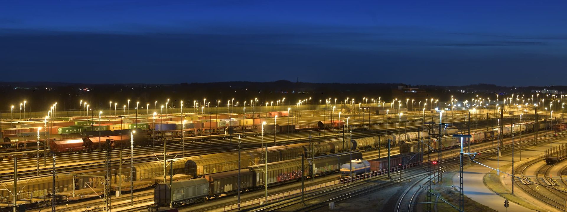 Track system at night